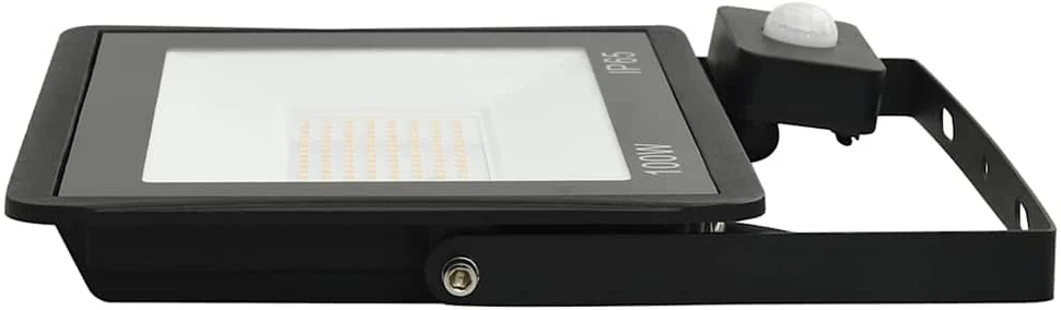 LED prožektorius su jutikliu, šaltos baltos spalvos, 100W