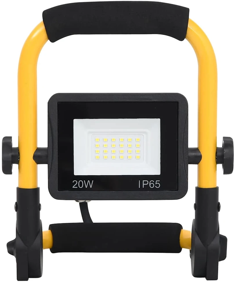 LED prožektorius su rankena, šaltos baltos spalvos, 20W