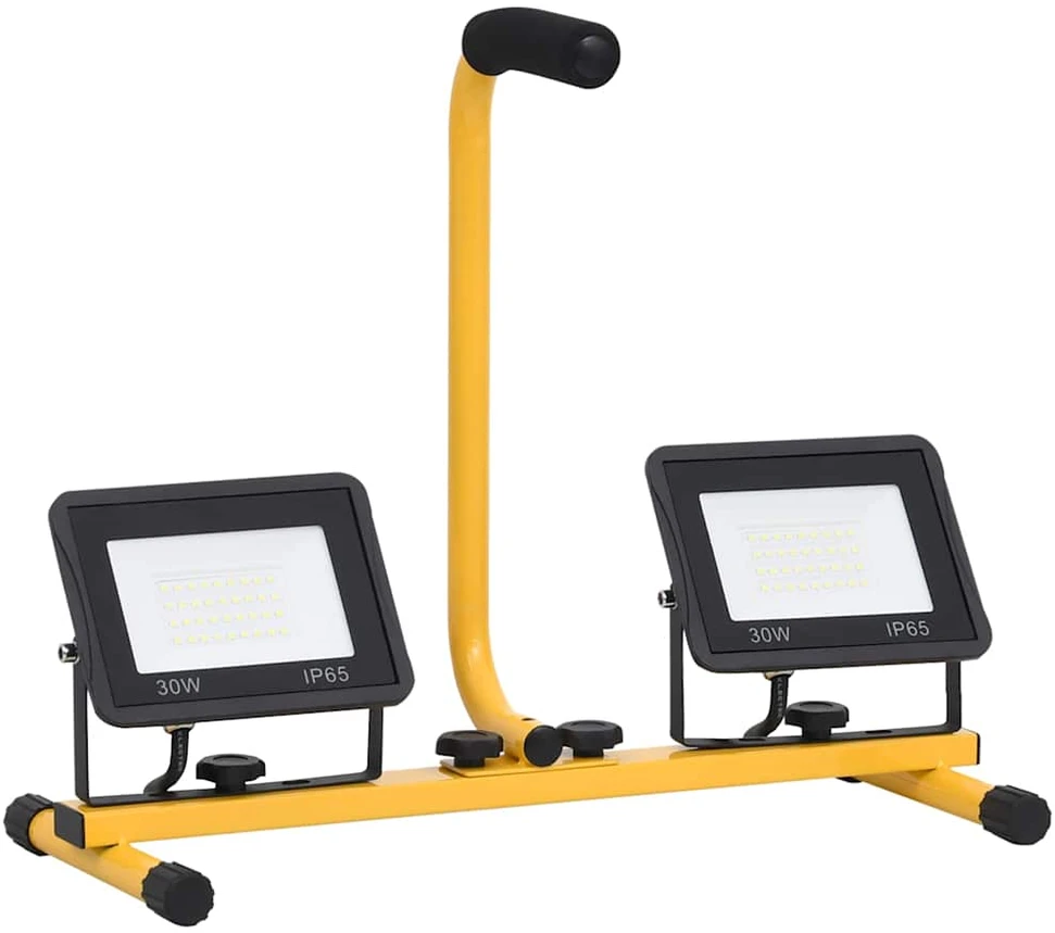 LED prožektorius su rankena, šaltos baltos spalvos, 2x30W
