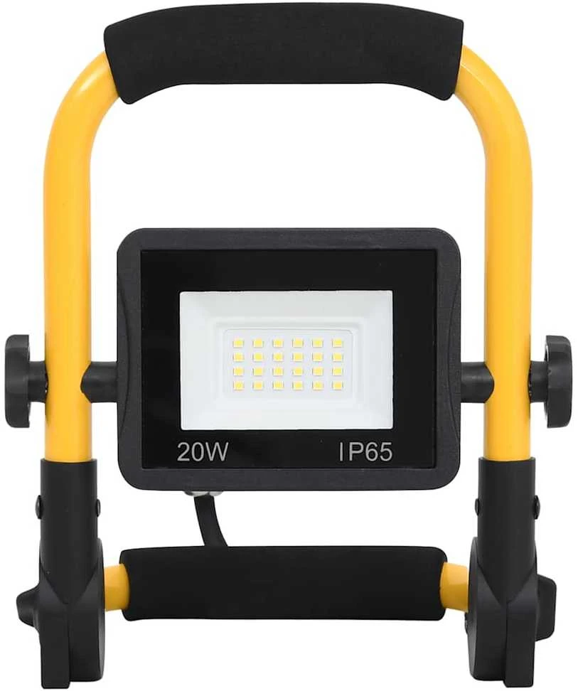 LED prožektorius su rankena, šaltos baltos spalvos, 20W
