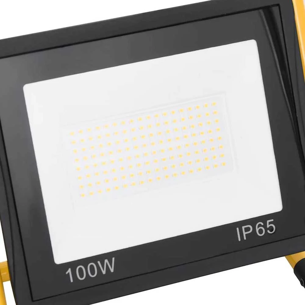 LED prožektorius su rankena, šiltos baltos spalvos, 100W