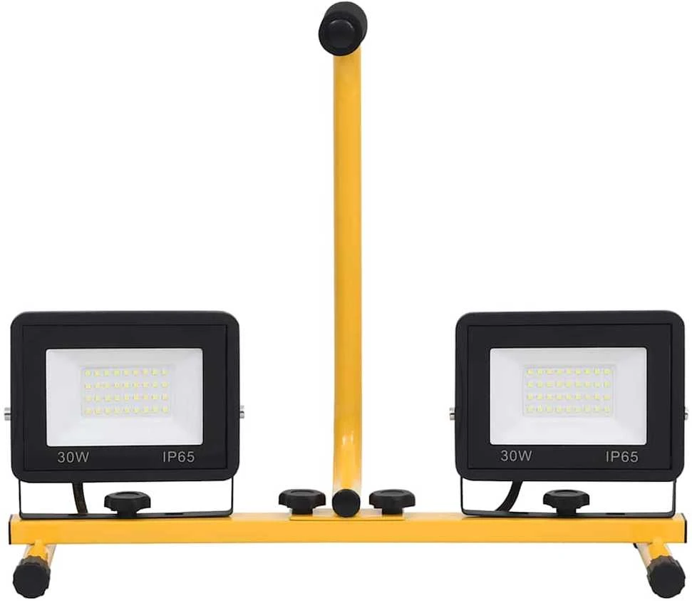 LED prožektorius su rankena, šiltos baltos spalvos, 2x30W