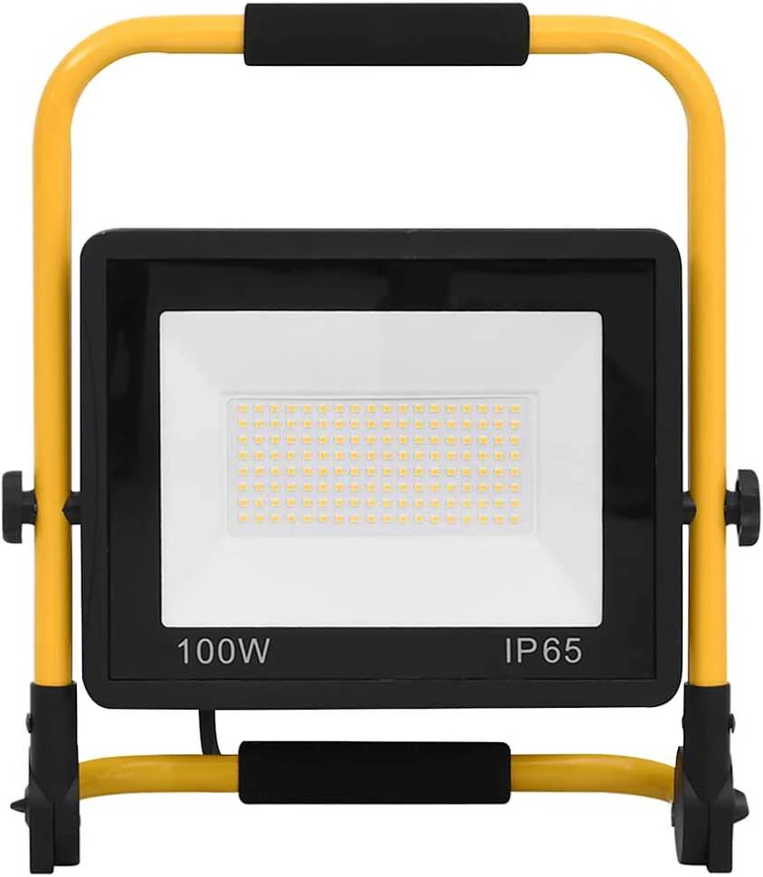 LED prožektorius su rankena, šiltos baltos spalvos, 100W