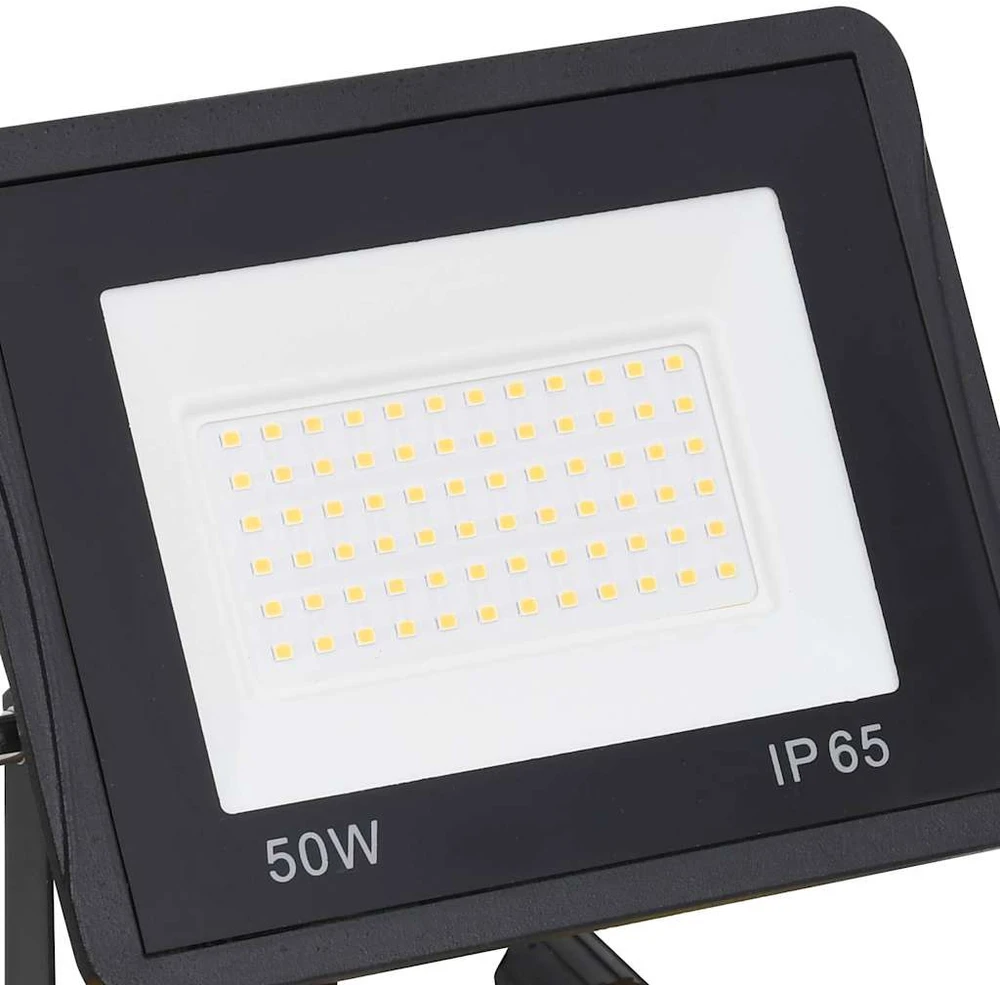LED prožektorius su rankena, šiltos baltos spalvos, 2x50W