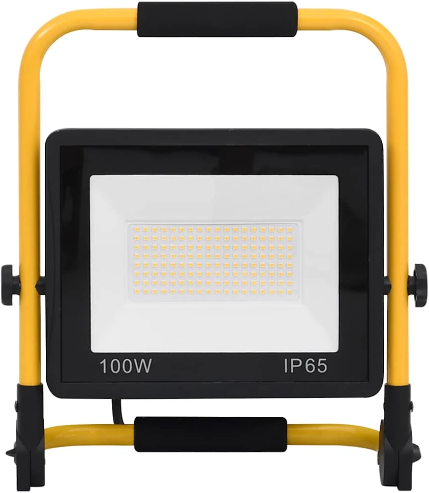 LED prožektorius su rankena, šiltos baltos spalvos, 100W