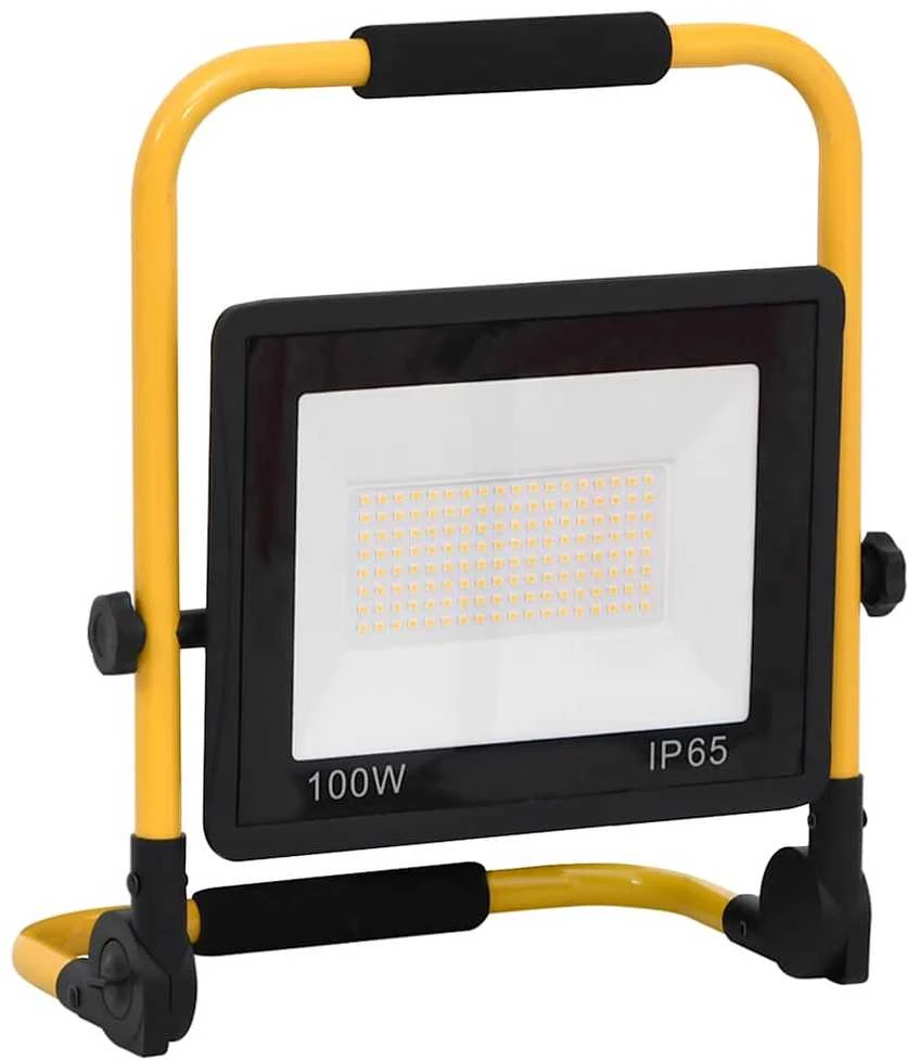LED prožektorius su rankena, šiltos baltos spalvos, 100W