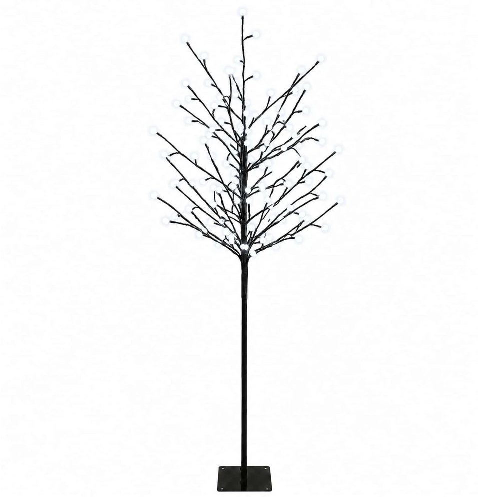 LED rutuliukų Kalėdų eglutė Juoda 18 x 18 x 120 cm Plienas