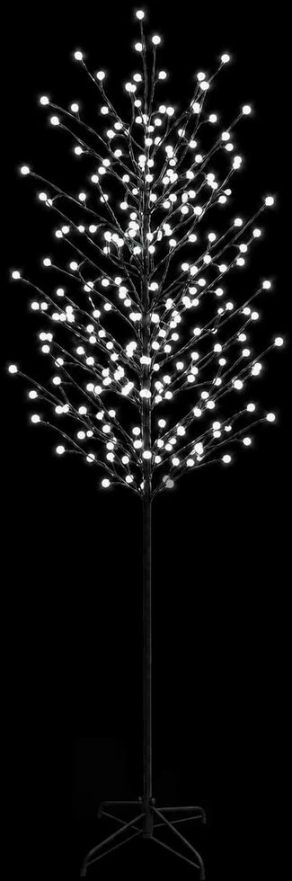 LED rutuliukų Kalėdų eglutė Juoda 240 cm Plienas 280 LED