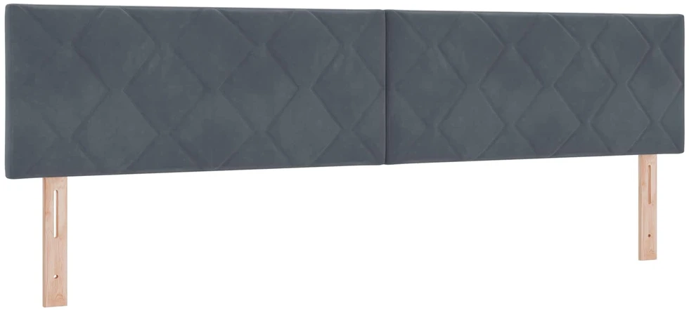 LED saugojimo lova su čiužiniu Tamsiai pilka 200 x 200 cm