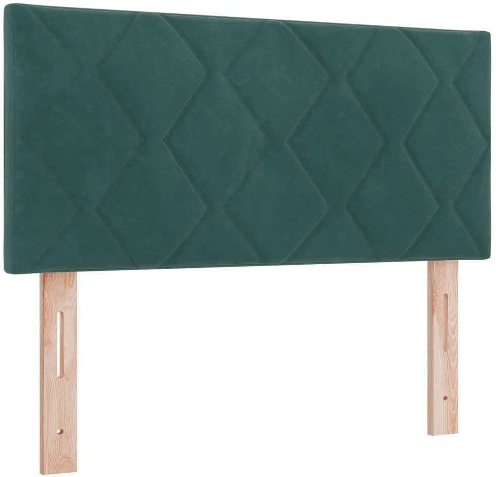 LED saugojimo lova su čiužiniu Tamsiai žalia 90 x 200 cm