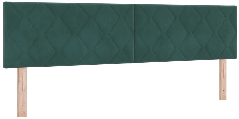 LED saugojimo lova su čiužiniu Tamsiai žalia 180 x 200 cm