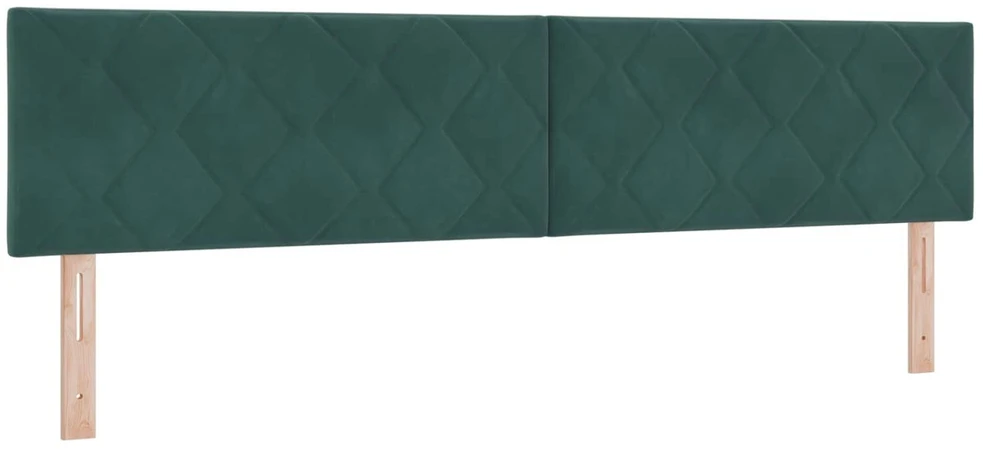 LED saugojimo lova su čiužiniu Tamsiai žalia 200 x 200 cm