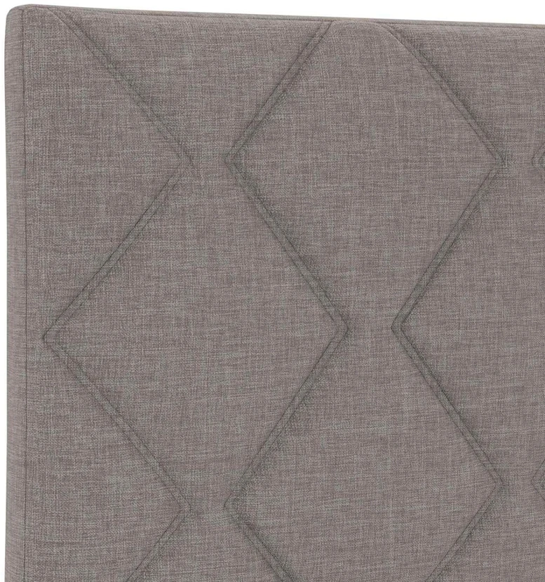 LED saugojimo lova su čiužiniu Taupe 100 x 200 cm Audinys