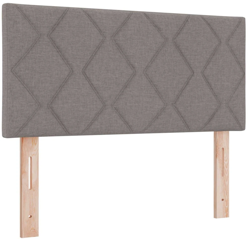 LED saugojimo lova su čiužiniu Taupe 100 x 200 cm Audinys