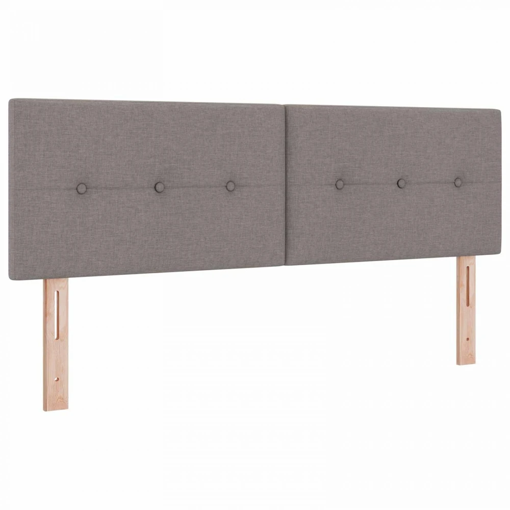LED saugojimo lova su čiužiniu Taupe 140 x 200 cm Audinys