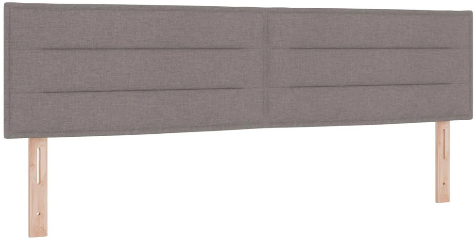 LED saugojimo lova su čiužiniu Taupe 180 x 200 cm Audinys