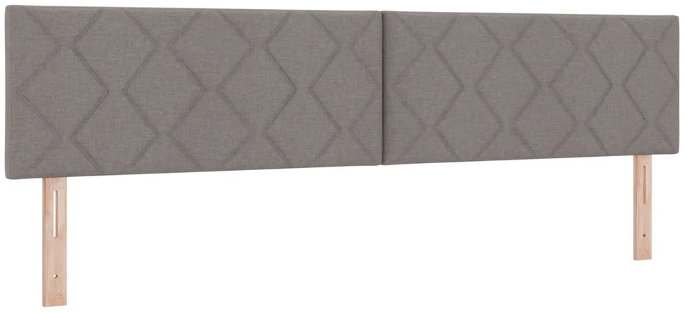 LED saugojimo lova su čiužiniu Taupe 200 x 200 cm Audinys