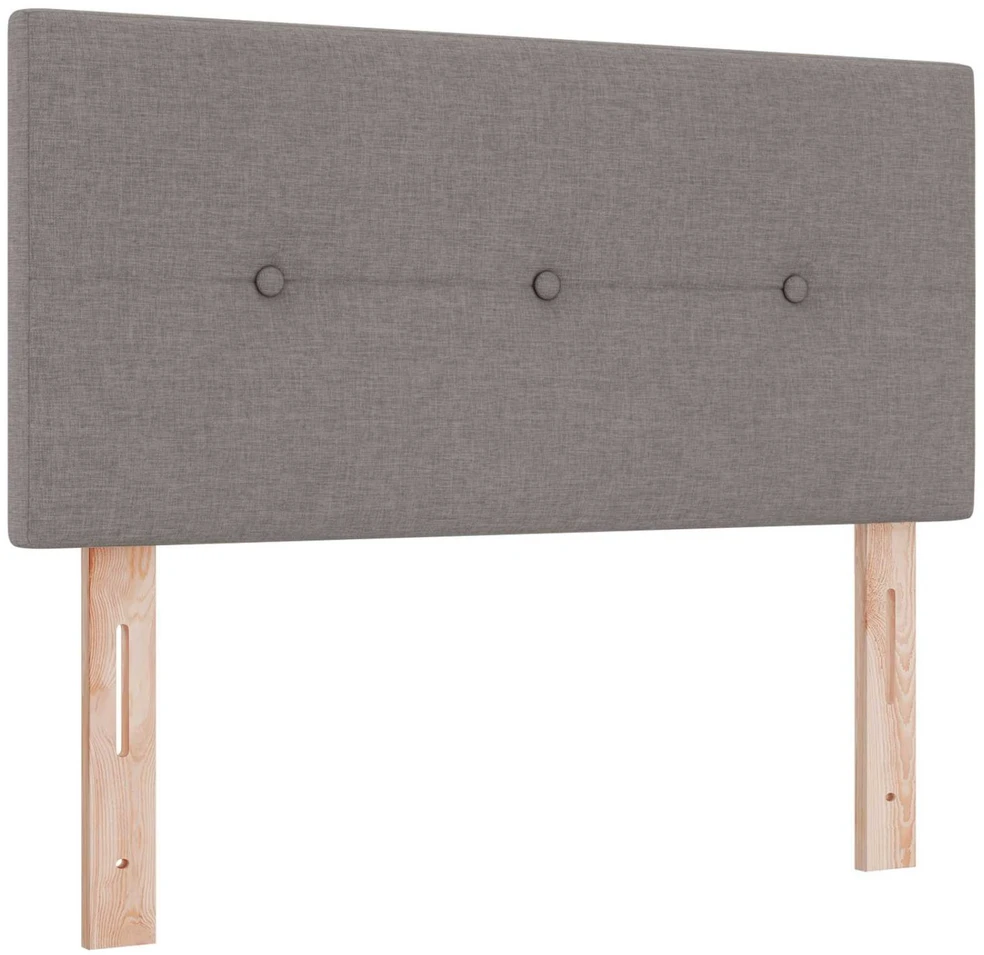 LED saugojimo lova su čiužiniu Taupe 90 x 200 cm Audinys