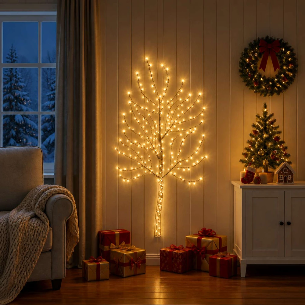 LED sieninė Kalėdų eglutė 150 cm 140 LED Šilta balta Plienas