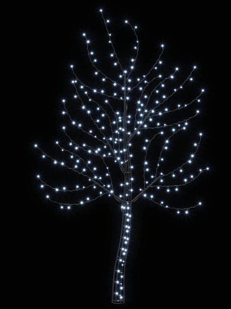 LED sieninė Kalėdų eglutė 180 cm 200 LED Šalta balta Plienas