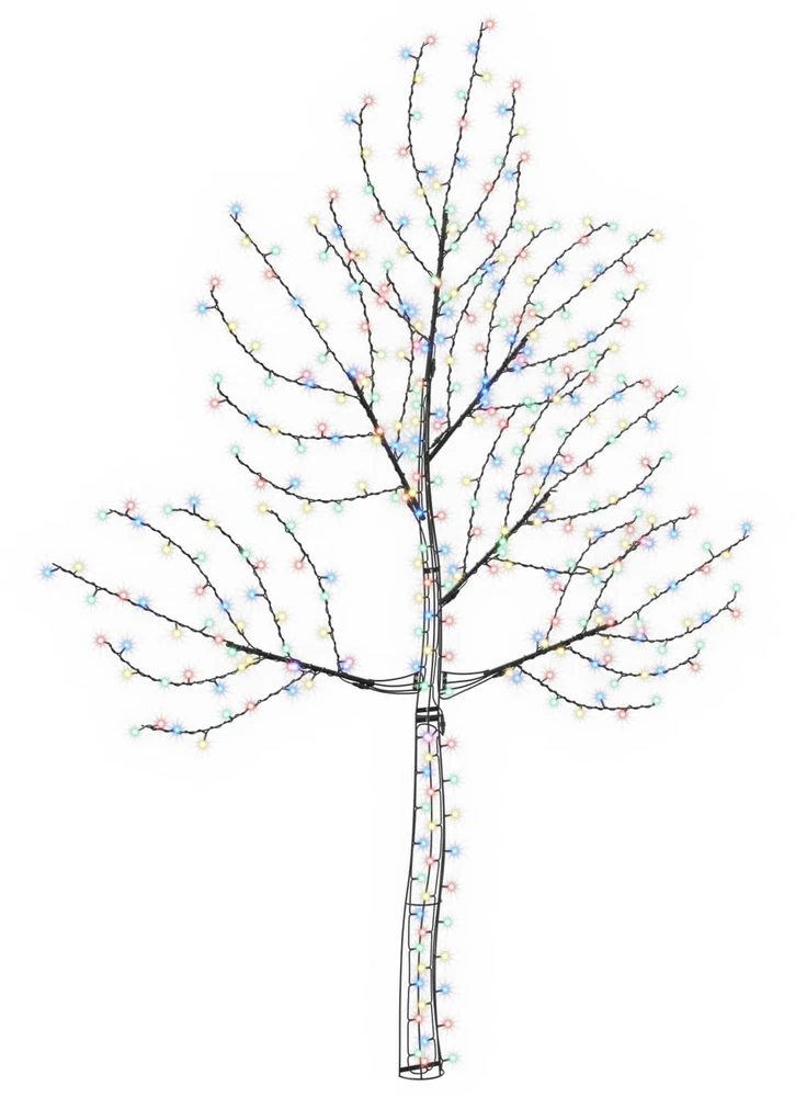 LED sieninė Kalėdų eglutė 210 cm 312 LED Įvairių spalvų Plienas