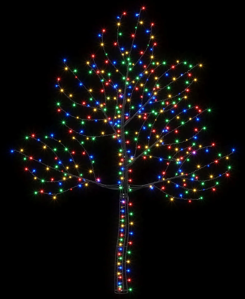 LED sieninė Kalėdų eglutė 210 cm 312 LED Įvairių spalvų Plienas
