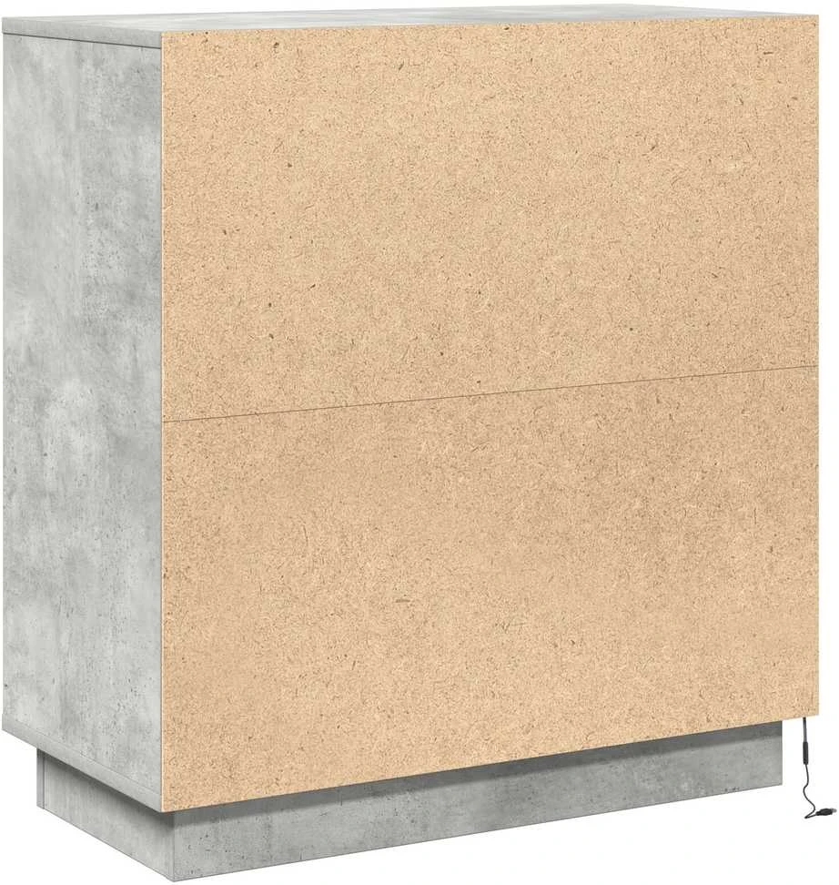 LED Bufetas Betono pilka 71 x 34,5 x 75 cm Apdirbta mediena