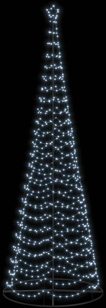 LED spiralinė Kalėdų eglutė su pagrindu EKENAS 400 cm 588 LED