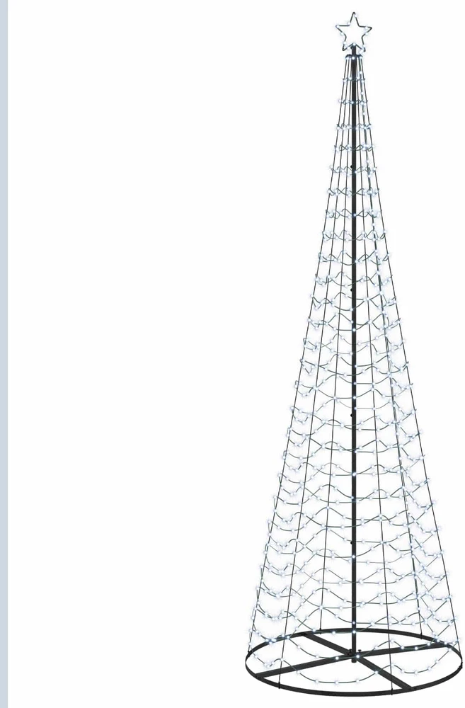 LED spiralinė Kalėdų eglutė su pagrindu EKENAS 300 cm 475 LED