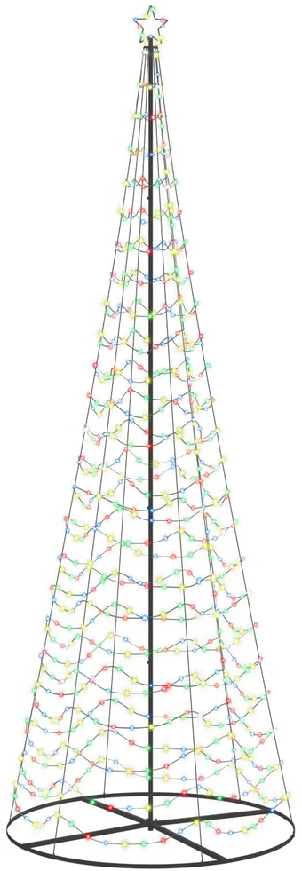 LED spiralinė Kalėdų eglutė su pagrindu EKENAS 400 cm 588 LED