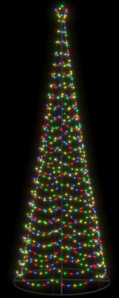 LED spiralinė Kalėdų eglutė su pagrindu EKENAS 400 cm 588 LED