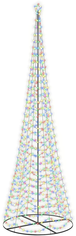 LED spiralinė Kalėdų eglutė su pagrindu EKENAS 500 cm 868 LED