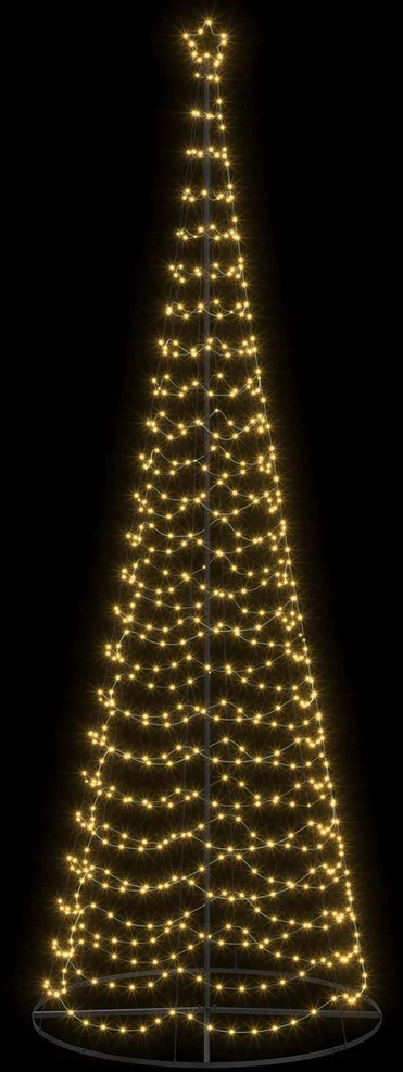 LED spiralinė Kalėdų eglutė su pagrindu EKENAS 400 cm 588 LED