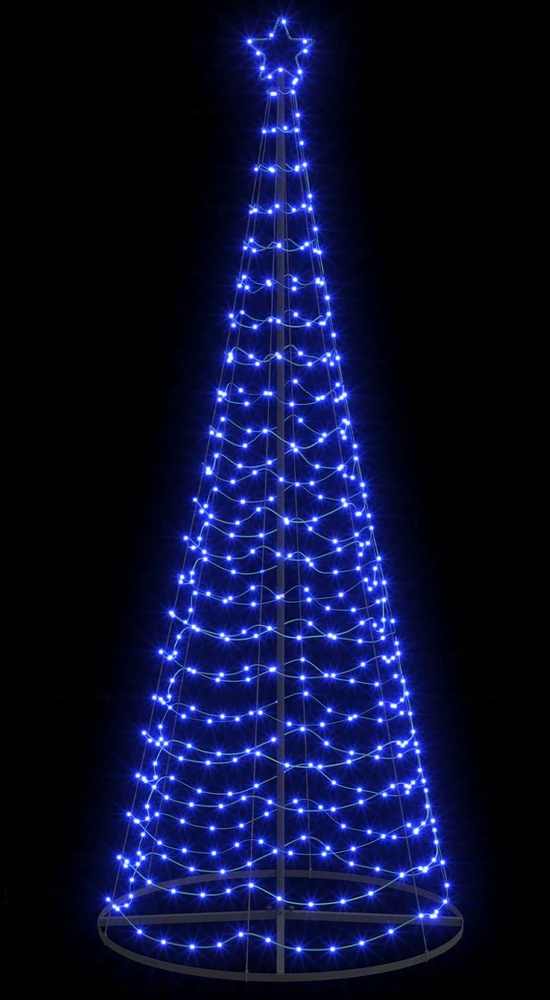 LED spiralinė Kalėdų eglutė su pagrindu EKENAS 250 cm 370 LED
