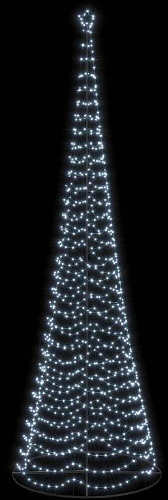 LED spiralinė Kalėdų eglutė su pagrindu EKENAS 500 cm 868 LED