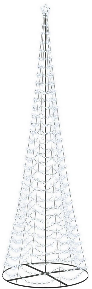LED spiralinė Kalėdų eglutė su pagrindu EKENAS 500 cm 868 LED