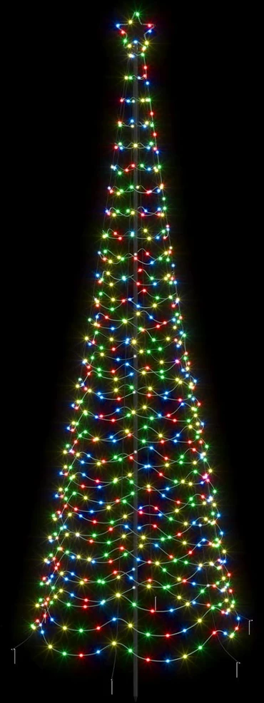 LED spiralinė Kalėdų eglutė su smaigu EKENAS 300 cm 475 LED