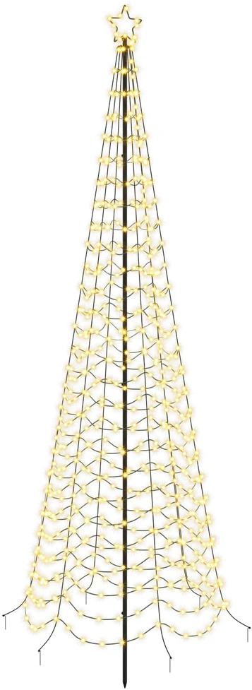 LED spiralinė Kalėdų eglutė su smaigu EKENAS 300 cm 475 LED