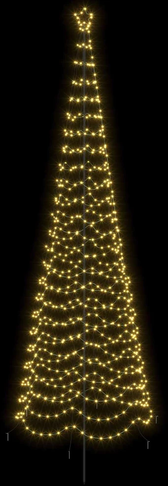 LED spiralinė Kalėdų eglutė su smaigu EKENAS 400 cm 588 LED