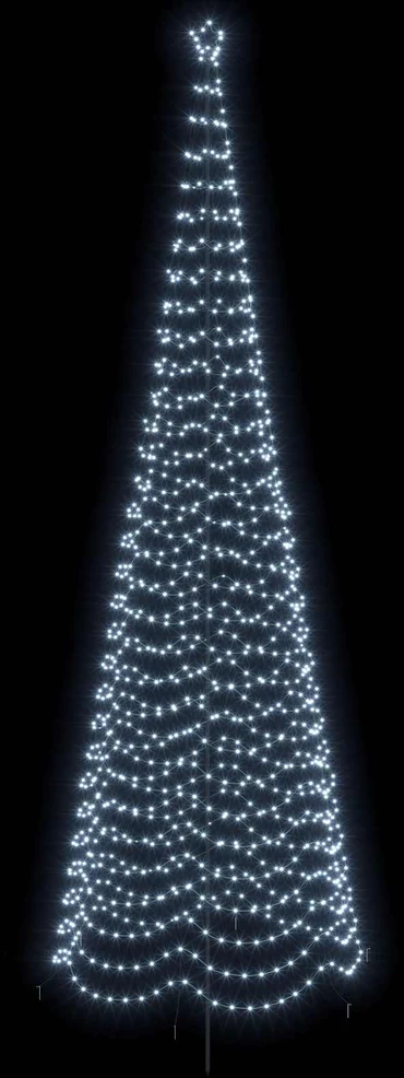 LED spiralinė Kalėdų eglutė su smaigu EKENAS 500 cm 868 LED