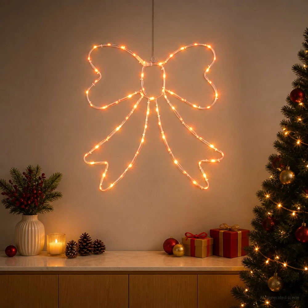 LED šviesos žarnos kaspinas LOVIISA 70 LED Raudona 50 x 51 cm