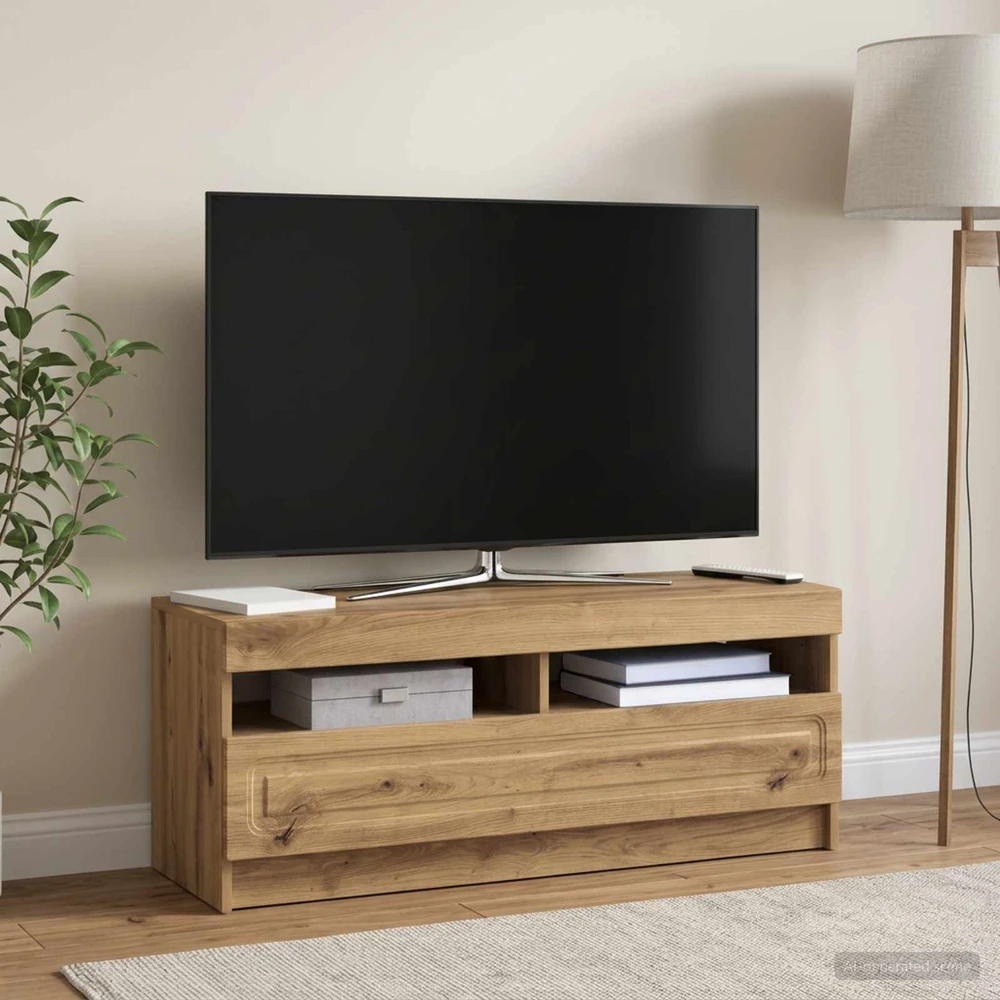 TV staliukas LED televizoriaus spintelė Artisano ąžuolo Apdirbta mediena