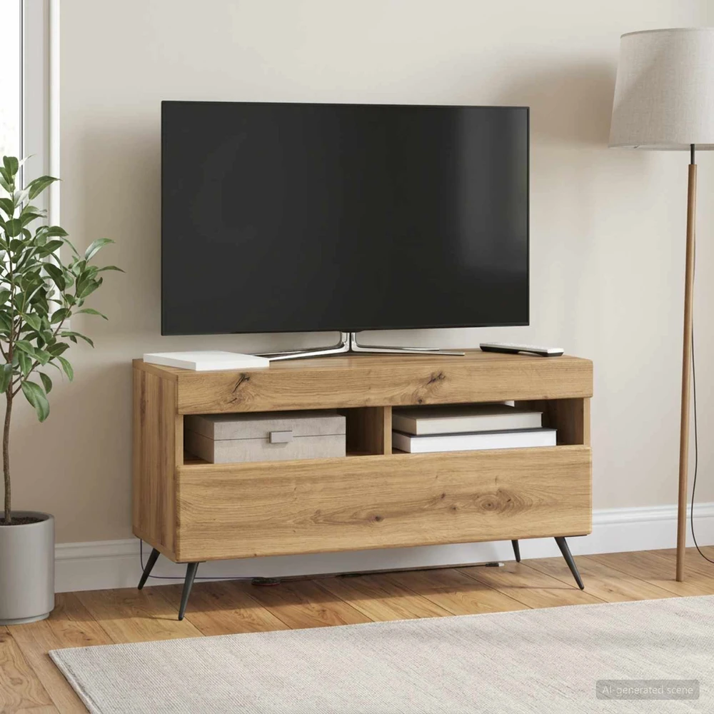 TV staliukas LED televizoriaus spintelė Artisano ąžuolo Apdirbta mediena