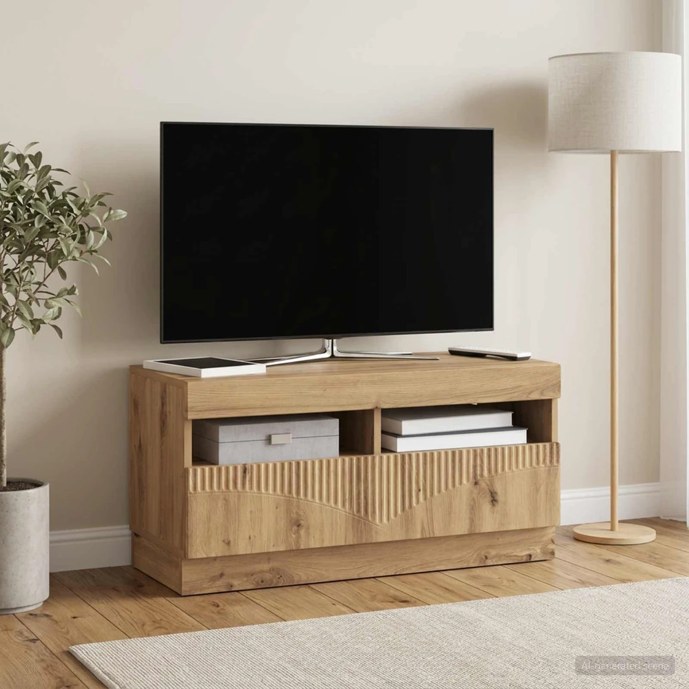 TV staliukas LED televizoriaus spintelė Artisano ąžuolo Apdirbta mediena