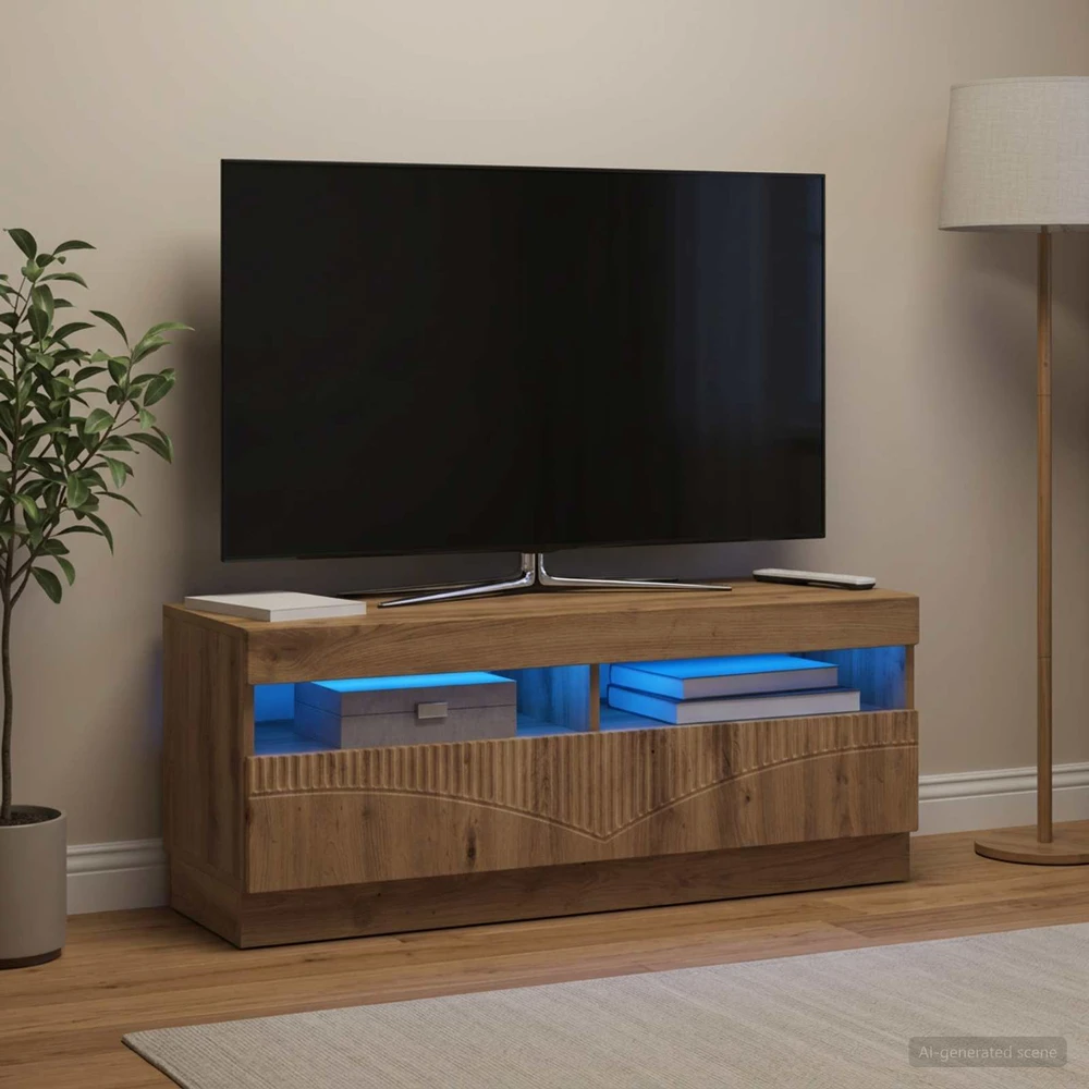 TV staliukas LED televizoriaus spintelė Artisano ąžuolo Apdirbta mediena