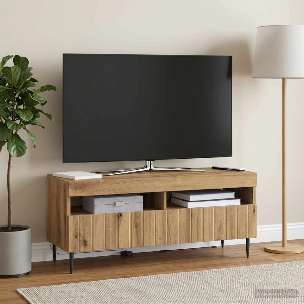 TV staliukas LED televizoriaus spintelė Artisano ąžuolo Apdirbta mediena