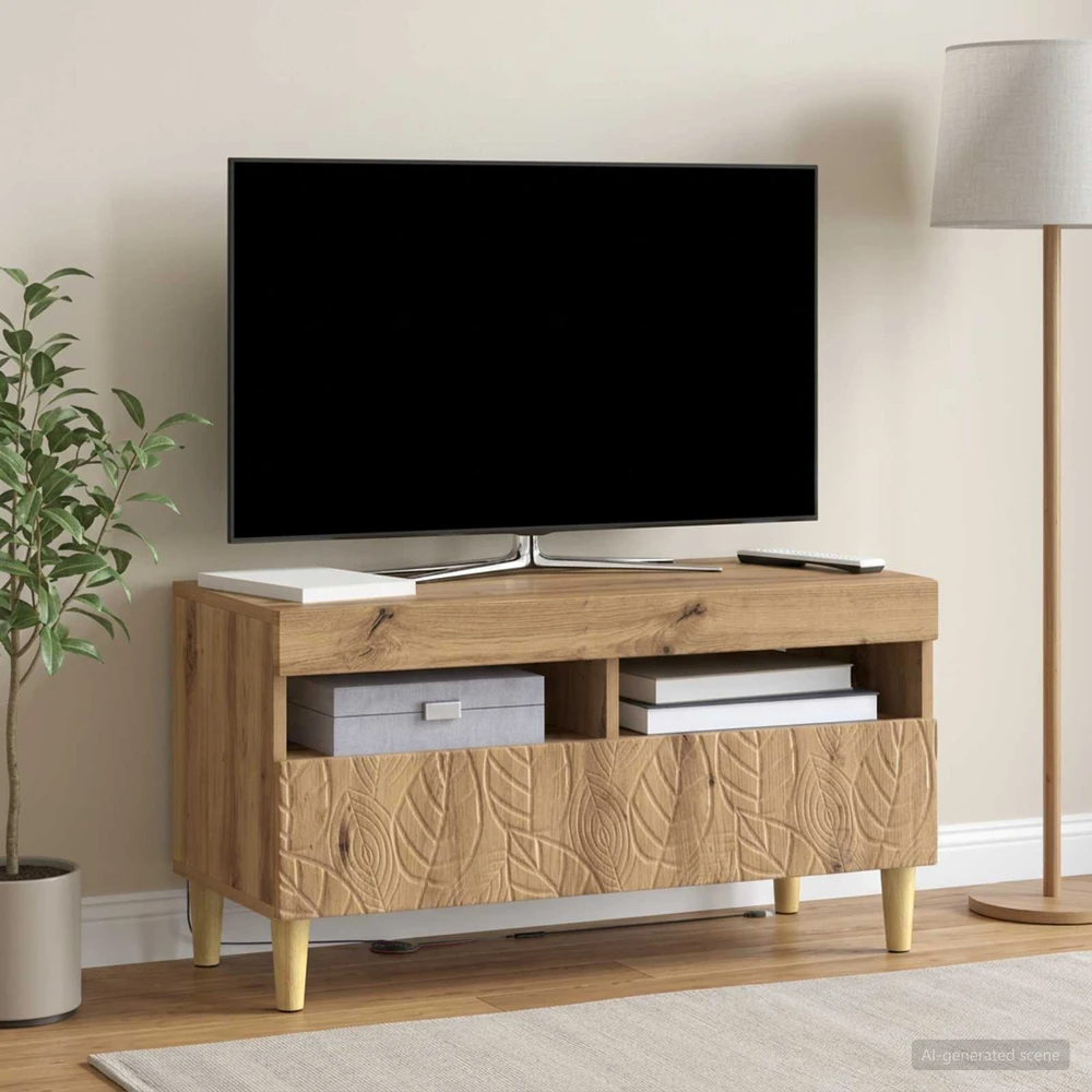 TV staliukas LED televizoriaus spintelė Artisano ąžuolo Apdirbta mediena