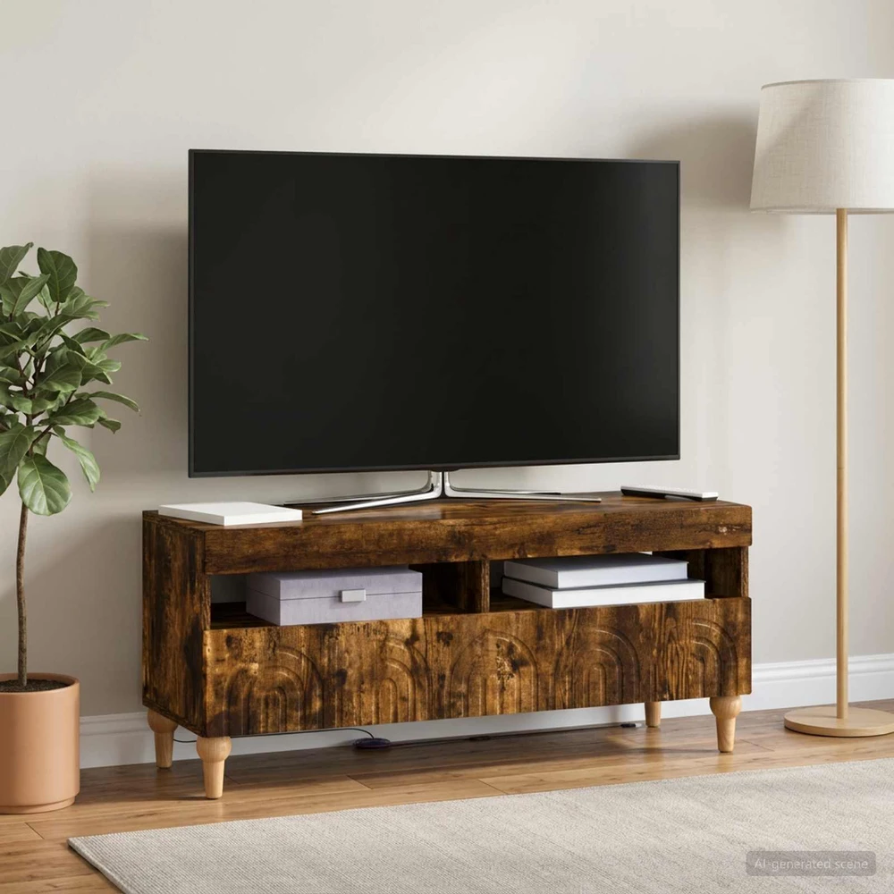 TV staliukas LED televizoriaus spintelė ALKMAAR 100 x 35 x 43 cm