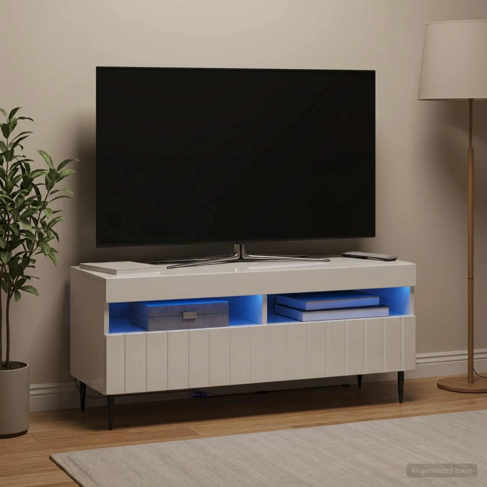TV staliukas LED televizoriaus spintelė ZWOLLE 100 x 35 x 43 cm