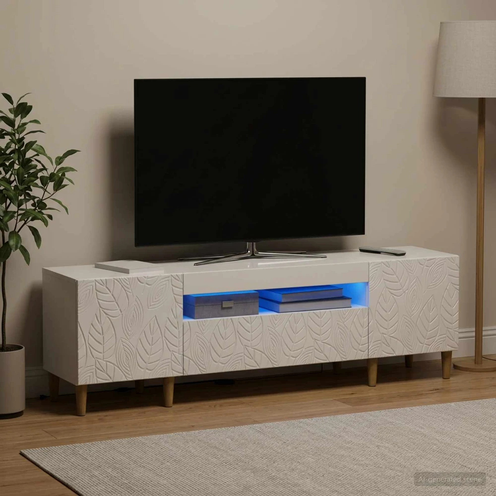 TV staliukas LED televizoriaus spintelė DELFT 153 x 35 x 43 cm